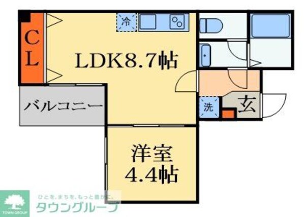 トスティナ新宿の物件間取画像